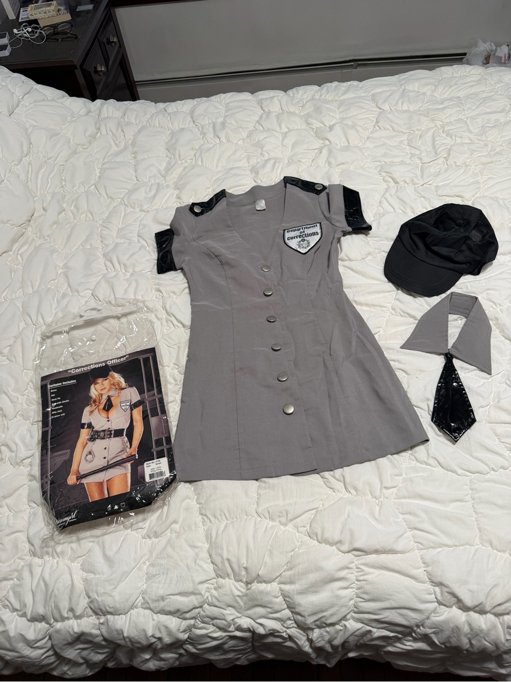 Womens dreamgirl corrections officer costume S